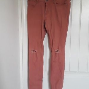 Pinkish nude jeans